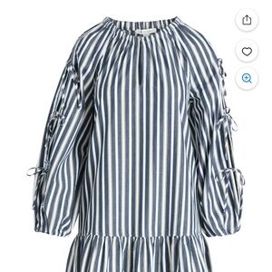 Free Assembly Striped Blue and White  Dress Women's Small 4/6 NWT